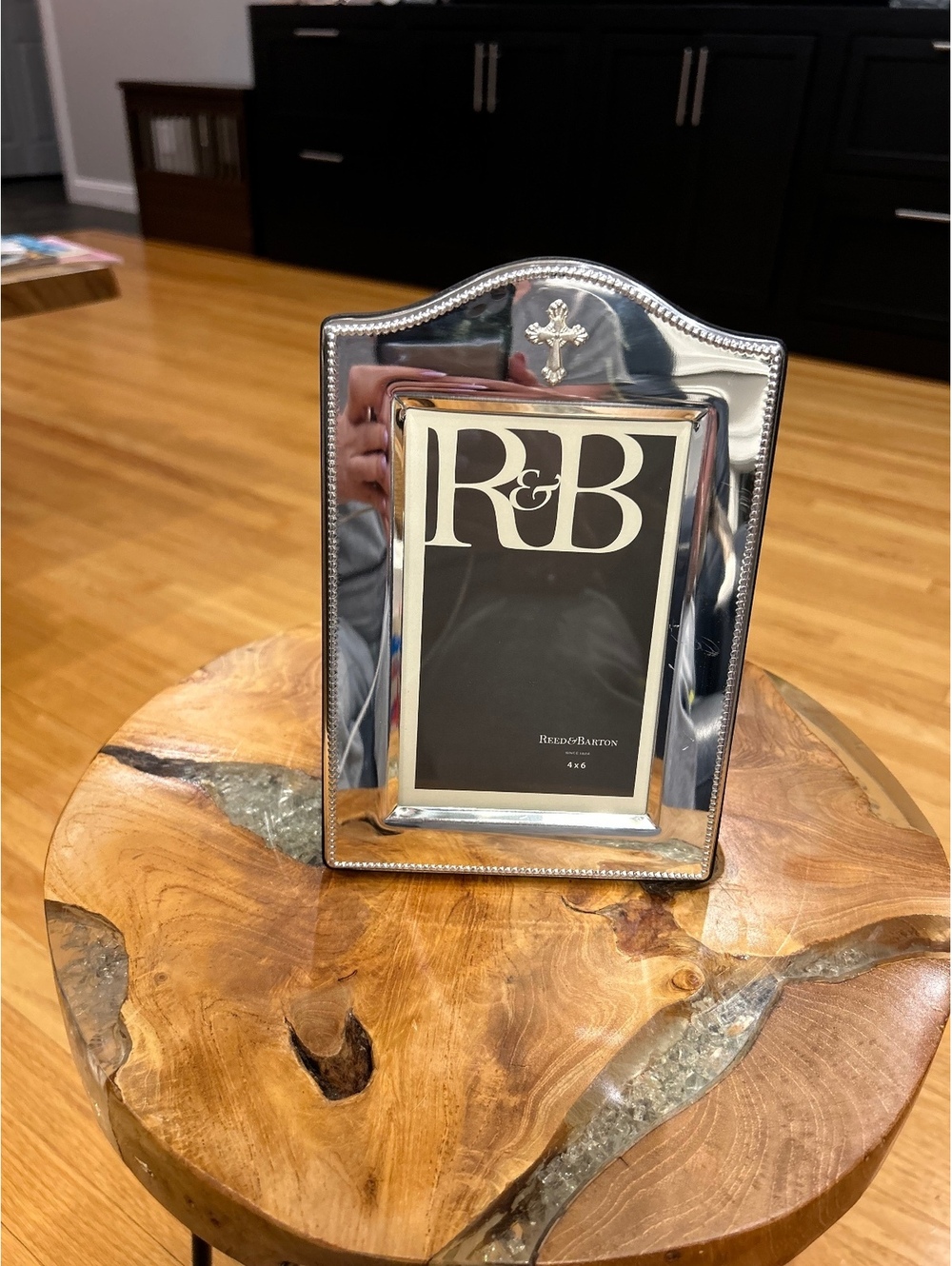 Reed & Barton Abbey 4x6 Silverplated Photo Frame Made in Italy